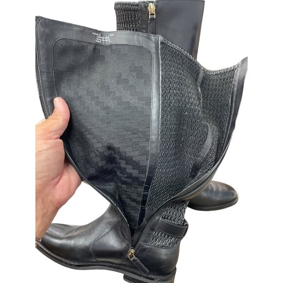 Cole Haan Womens black Leather Knee-High Equestrian Riding Boots Size 6.5B SKU 9 - Picture 8 of 13